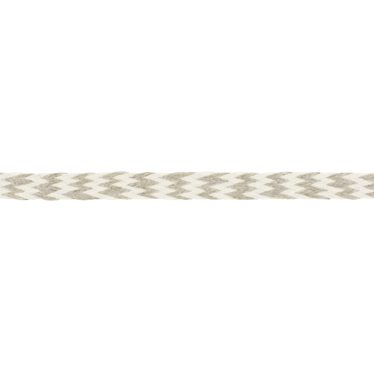 Тесьма отделочная рис.60627/9 шир. 9 мм (уп. 50 м)  лён с белым (201)