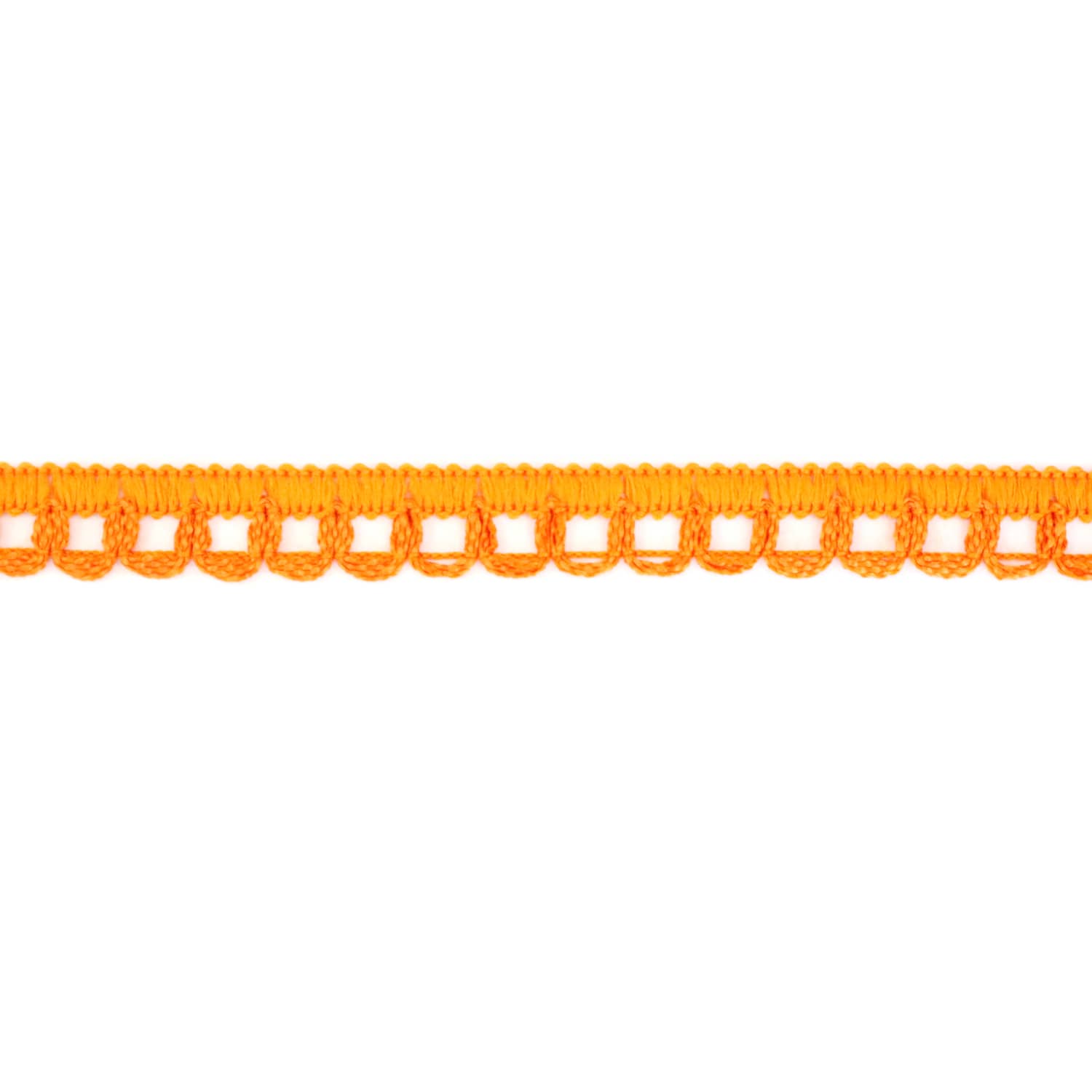 Тесьма отделочная вязаная арт. 3805 шир. 13 мм №009 ДС оранжевый (уп. 25 м)