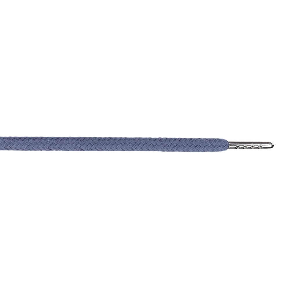 Шнурки дл.133 см №382 ДС графитовый диам.5 мм с мет.наконечником 2 см  (уп.10шт)  (064)