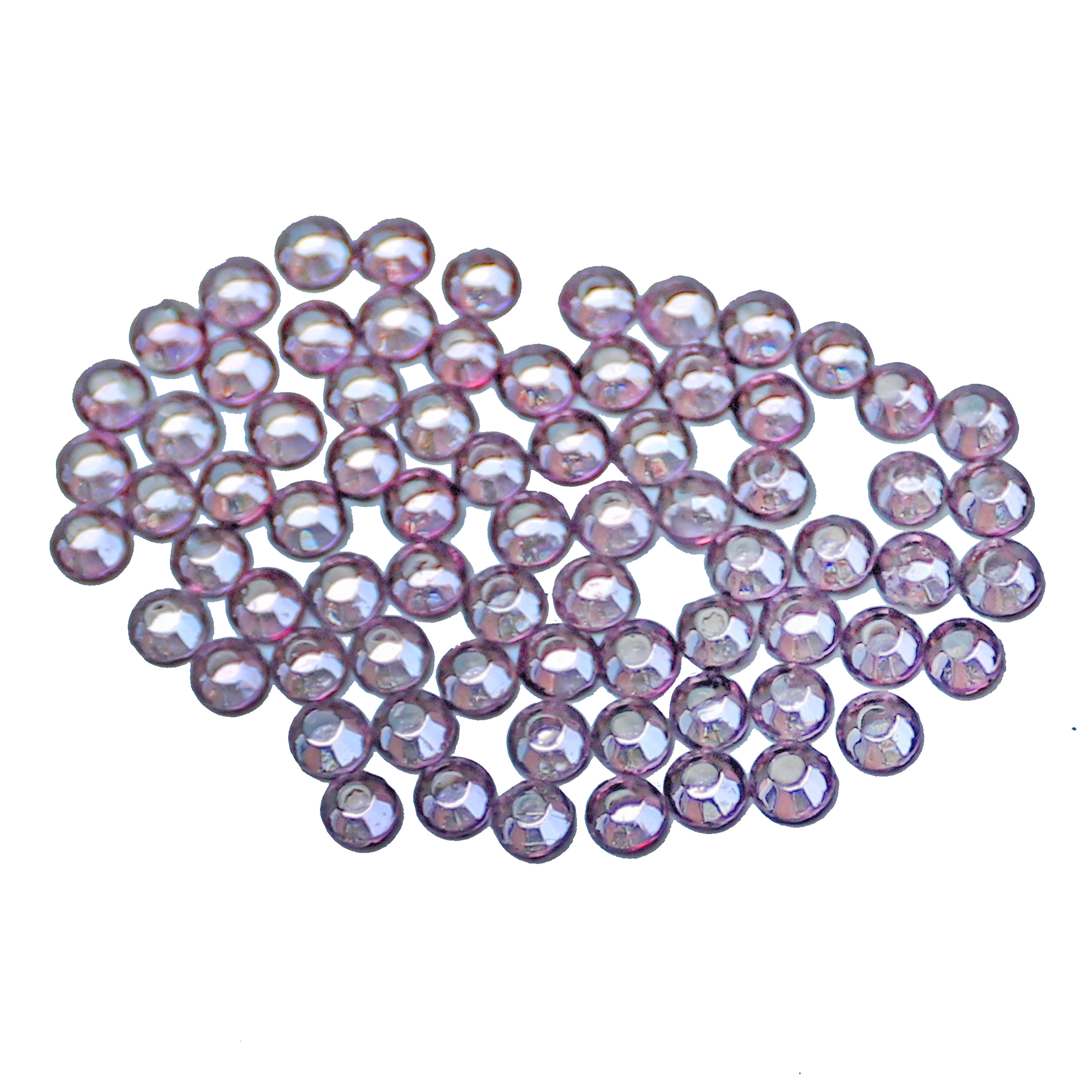 Стразы клеевые стекло* (grade A) SS 16 (уп. 144 шт.) д.3,9 мм №9025 Light amethyst - аметист/сирен.