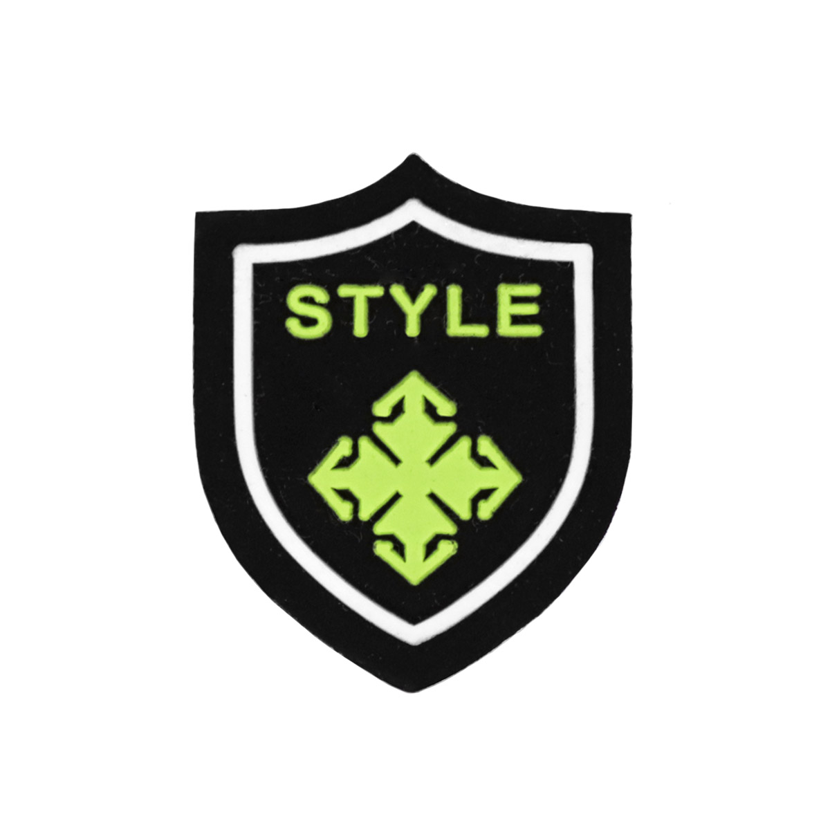 Лейбл пришивной арт.229 (уп 10шт) 23х30 мм &quot;STYLE&quot; черный