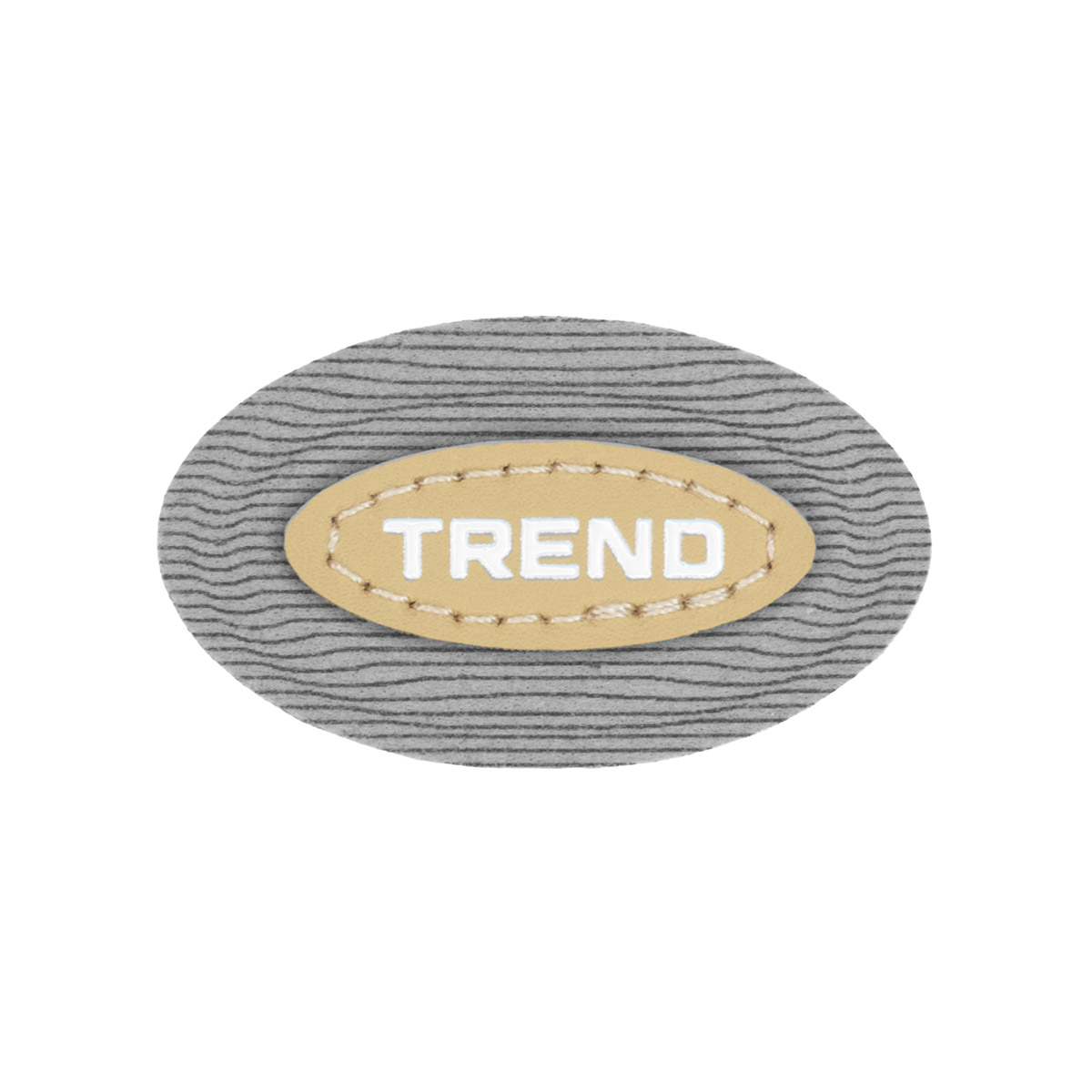 Лейбл пришивной арт.243 (уп.10шт) 50х29 мм &quot;TREND&quot; с вставкой
