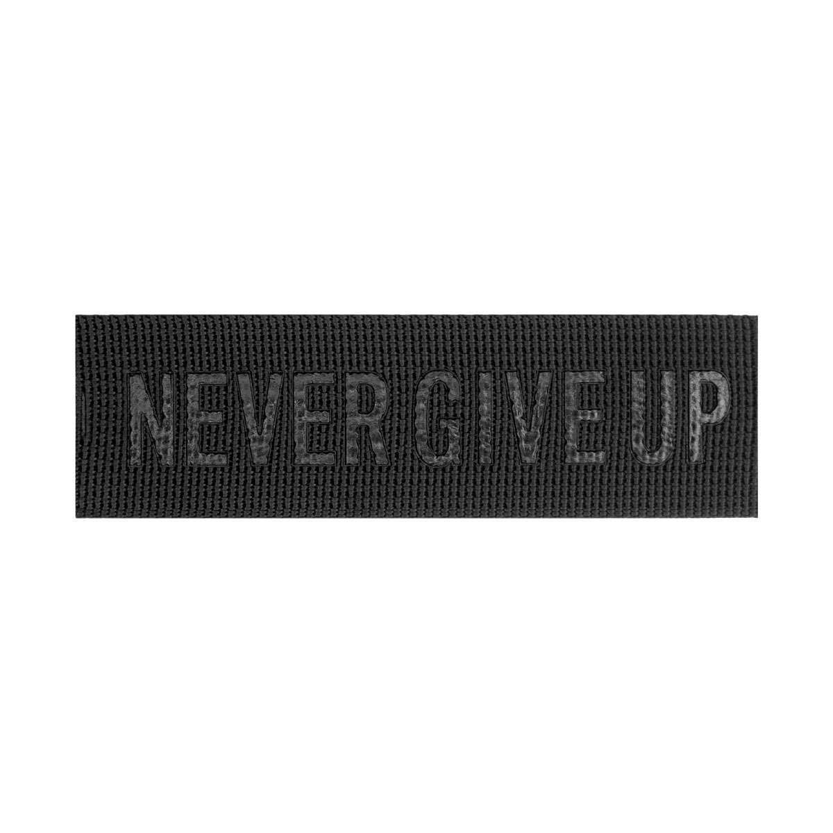 Лейбл пришивной арт.245 (уп.10шт) 100х30 мм &quot;NEVER GIVE UP &quot;