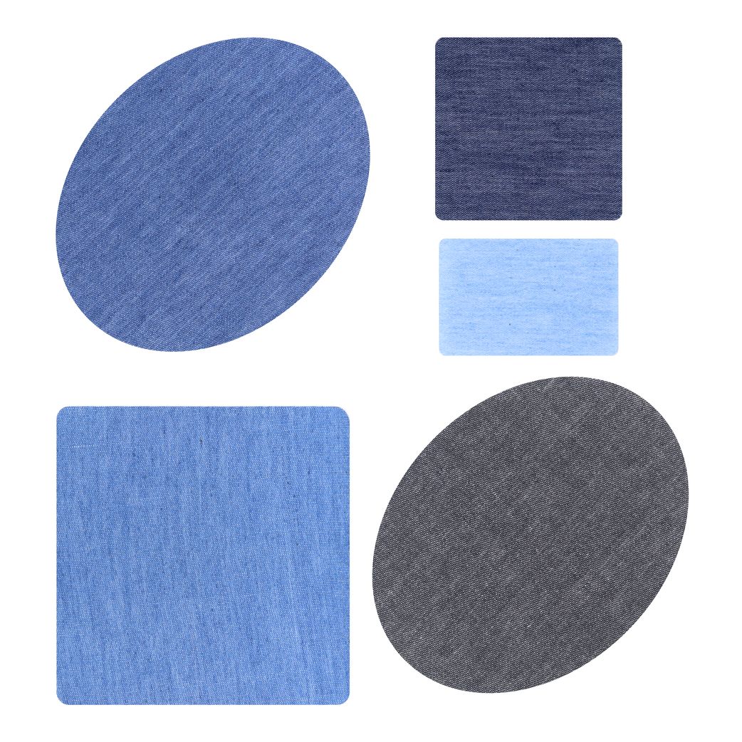 Заплатка термоклеевая (уп. 20 шт (4 вида х 5 шт)) 20сек при темпер. 160°С ассорти