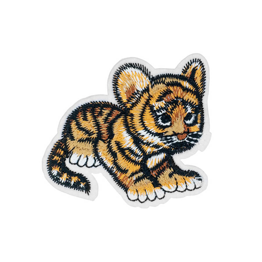 Термоаппликация (уп.10шт) арт. 40166-R2484 63х55 мм "Тигренок"