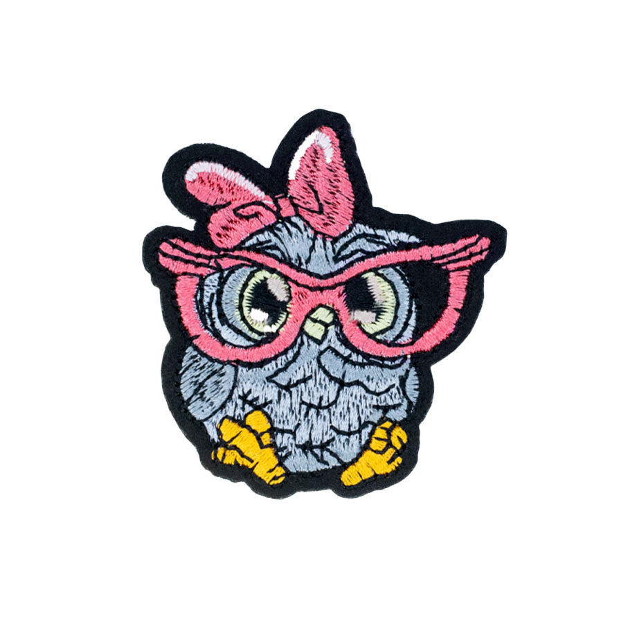 Термоаппликация (уп.10шт) арт. 40166-R2681 55х55 мм "Совенок"