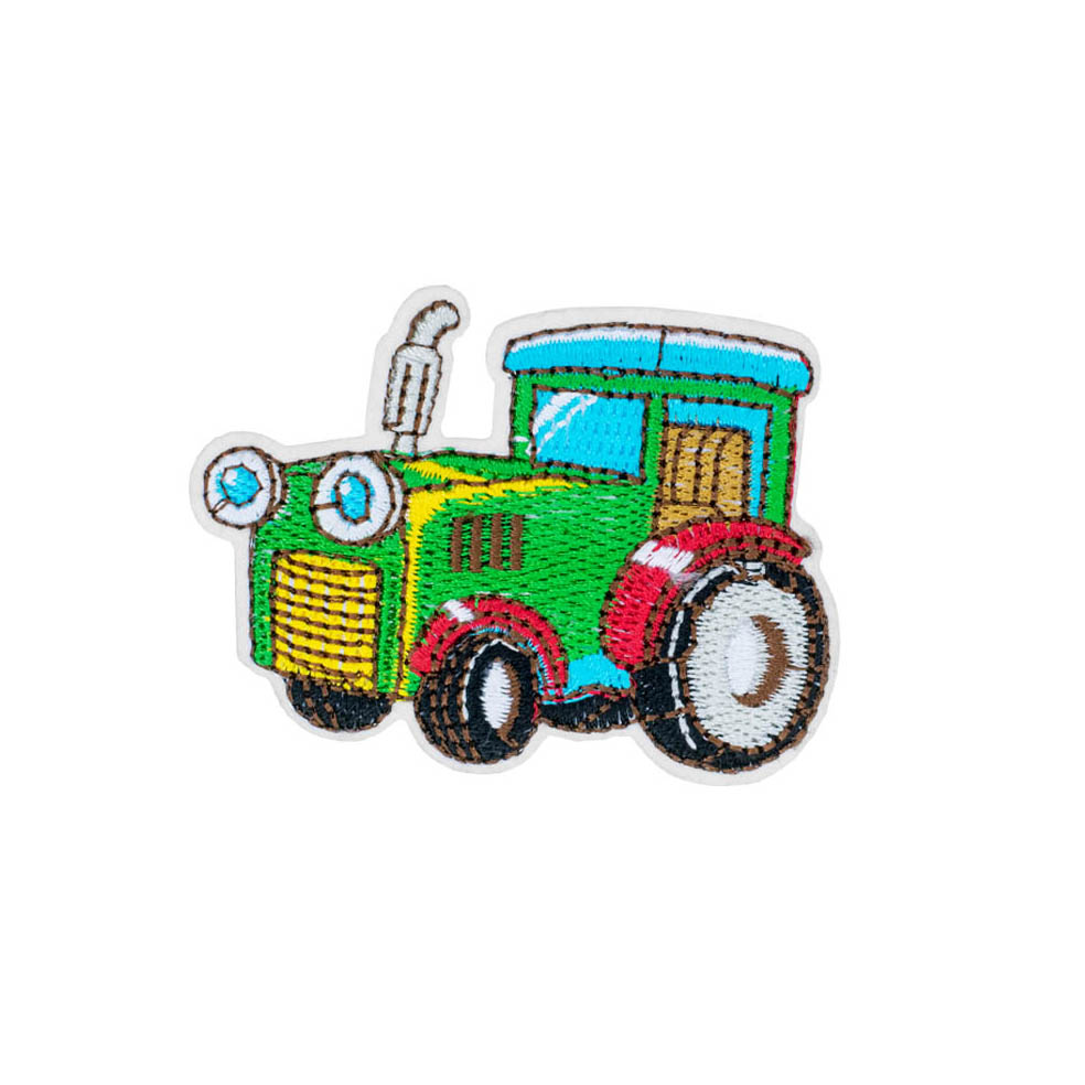 Термоаппликация (уп.10шт) арт. 40166-R2853 68х47 мм "Трактор"