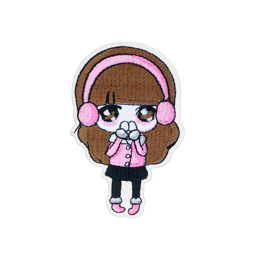 Термоаппликация (уп.10шт) арт. 40166-R2813 82х55 мм "Девочка"