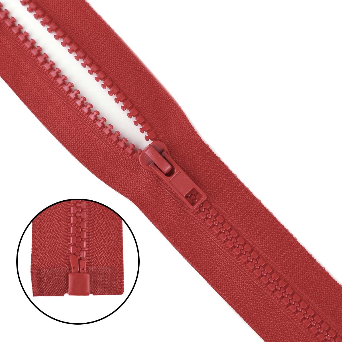 Молния "трактор" тип-5 1замок 150 см № 258 ДС красный