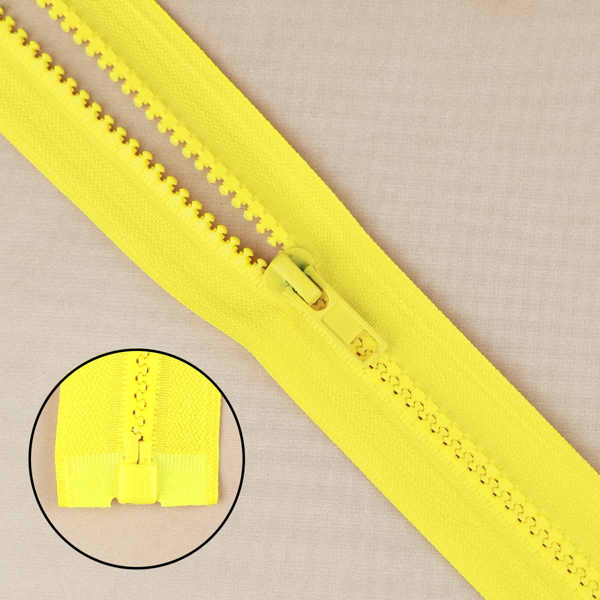 Молния "трактор" тип-5 1замок 75 см № 030 ДС желтый