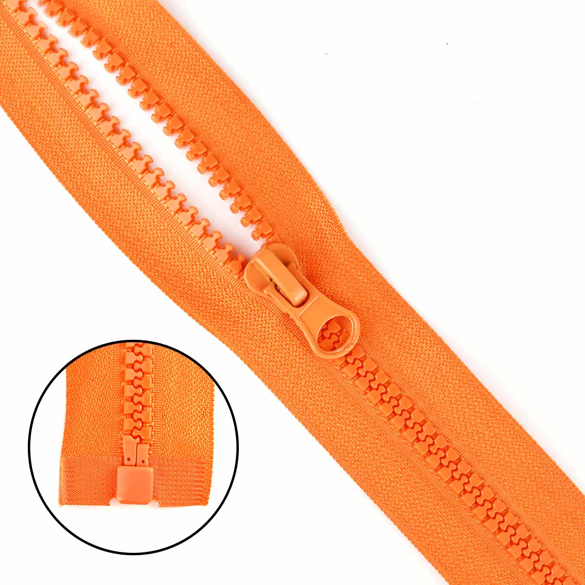 Молния "трактор" тип-5 1замок 80 см № 010 ДС оранжевый