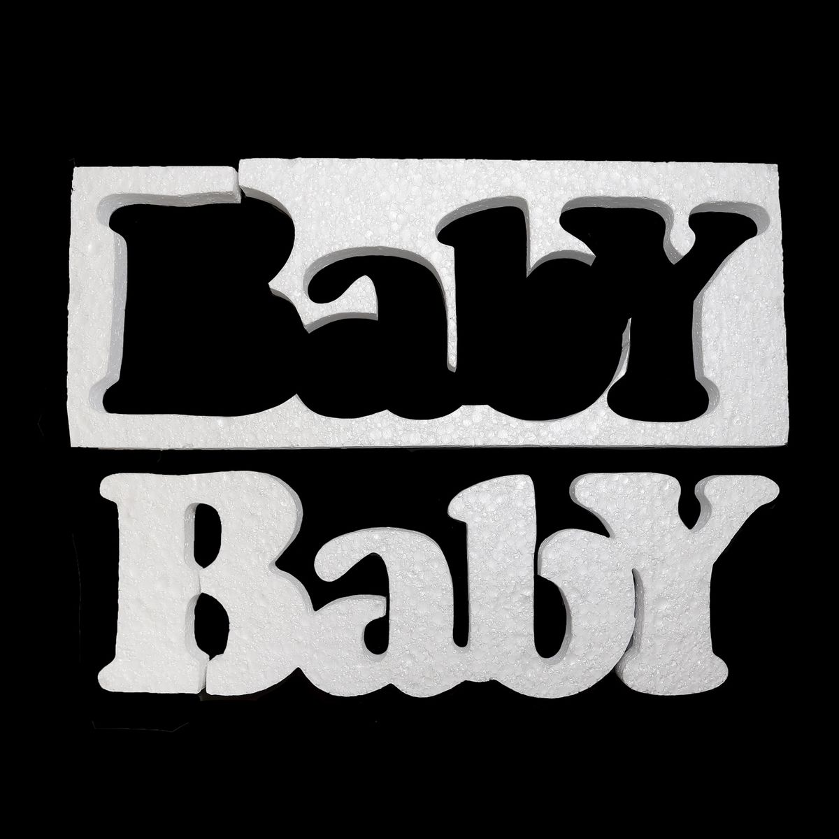 4503 Слово из пенопласта &quot;Baby&quot;  30 см (уп. 2 шт)