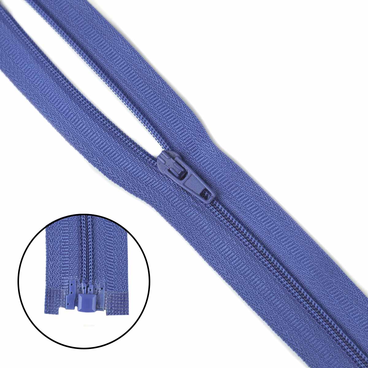 Спираль тип - 3 разъемная  х/б 25 см  № 149 ДС василек