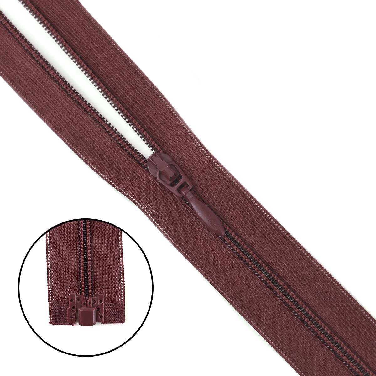 Спираль тип 3 разъемная (нейлон) 50 см № 215 ДС бордо