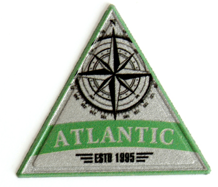 Светоотражающая нашивка треугольная 35 х 35 мм №8 &quot;Atlantic&quot; (уп. 10 шт.)