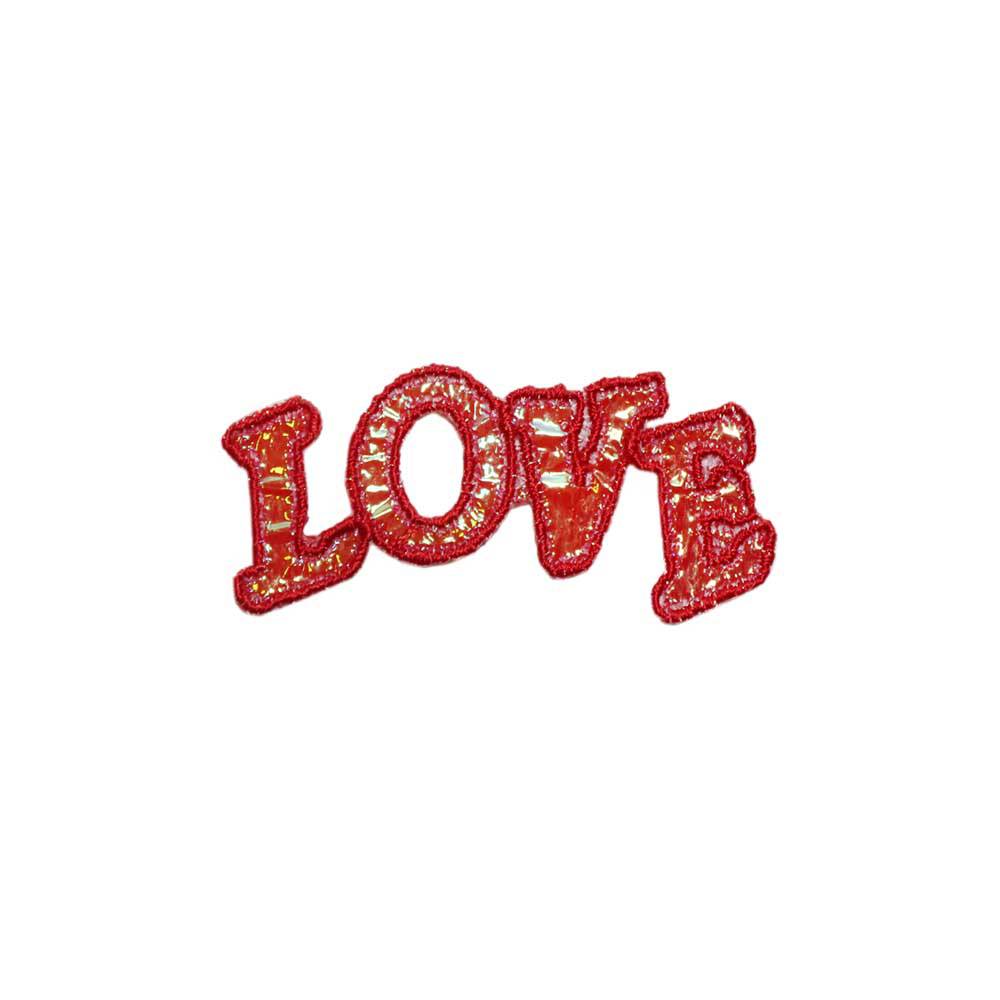 Термоаппликация 8,0х3,00 (уп. 12 шт.) арт. М-035 №2 &quot;Love&quot;