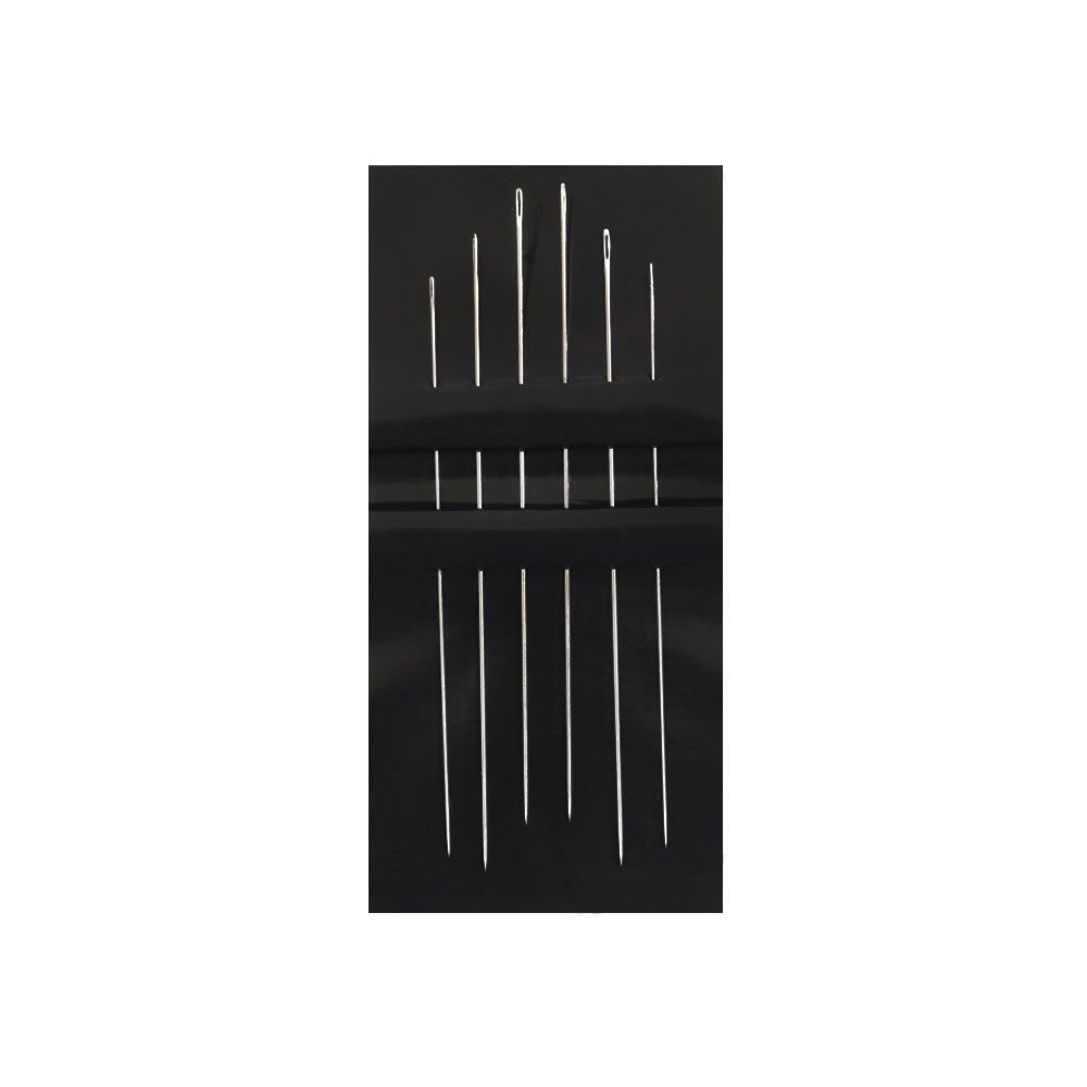 07304(07804) Иглы для бисера PONY (6 игл, дл.: 51-55 мм, диам.:0,35-0,46 мм, 1 уп - 5 пл.)