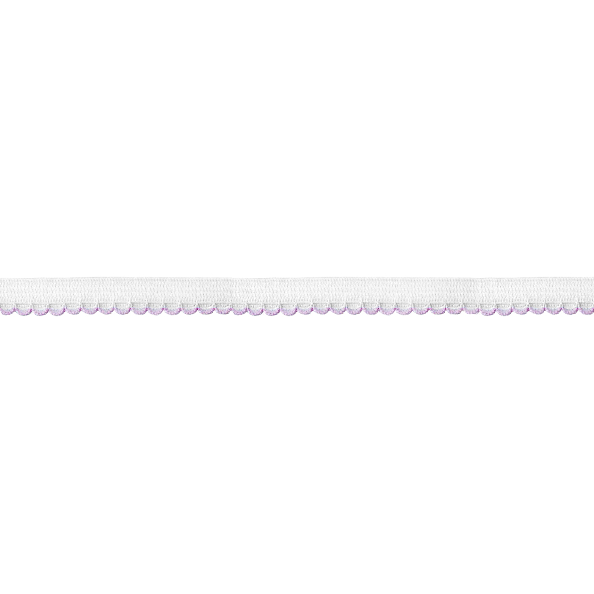 Резинка ажурная для нижнего белья арт. 9112-010 шир. 10 мм бело/розовая (уп. 50 м)