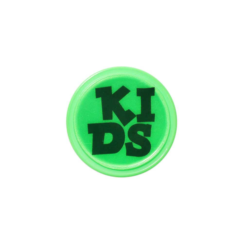 Светоотражающая нашивка-катафот &quot;Kids&quot; диам. 37 мм салатовые (уп. 10 шт.)