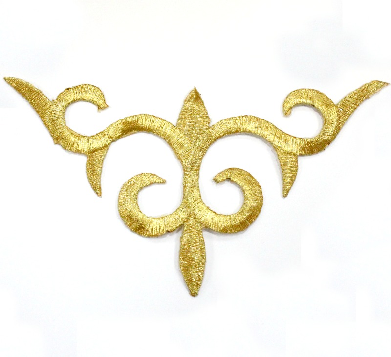 Термоаппликация (уп.20шт) "Декоративное украшение" 115 х115 мм арт.40164-3311золото