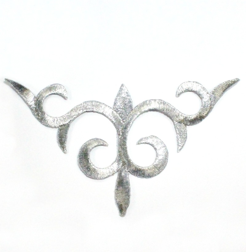 Термоаппликация (уп.20шт) "Декоративное украшение" 115 х115 мм арт.40164-3311серебро
