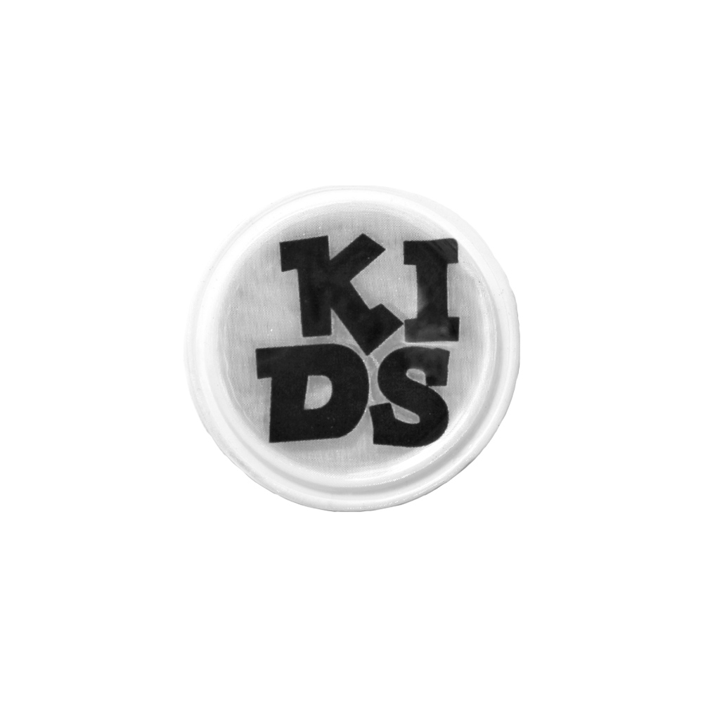 Светоотражающая нашивка-катафот &quot;Kids&quot; диам. 37 мм белые (уп. 10 шт.)