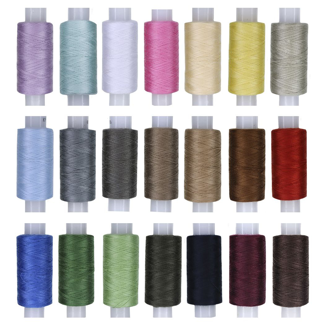 Нитки 45 ЛЛ 200 м ассорти (уп. 21 шт)  (В КОР. 44 НАБ.) (Красная нить)