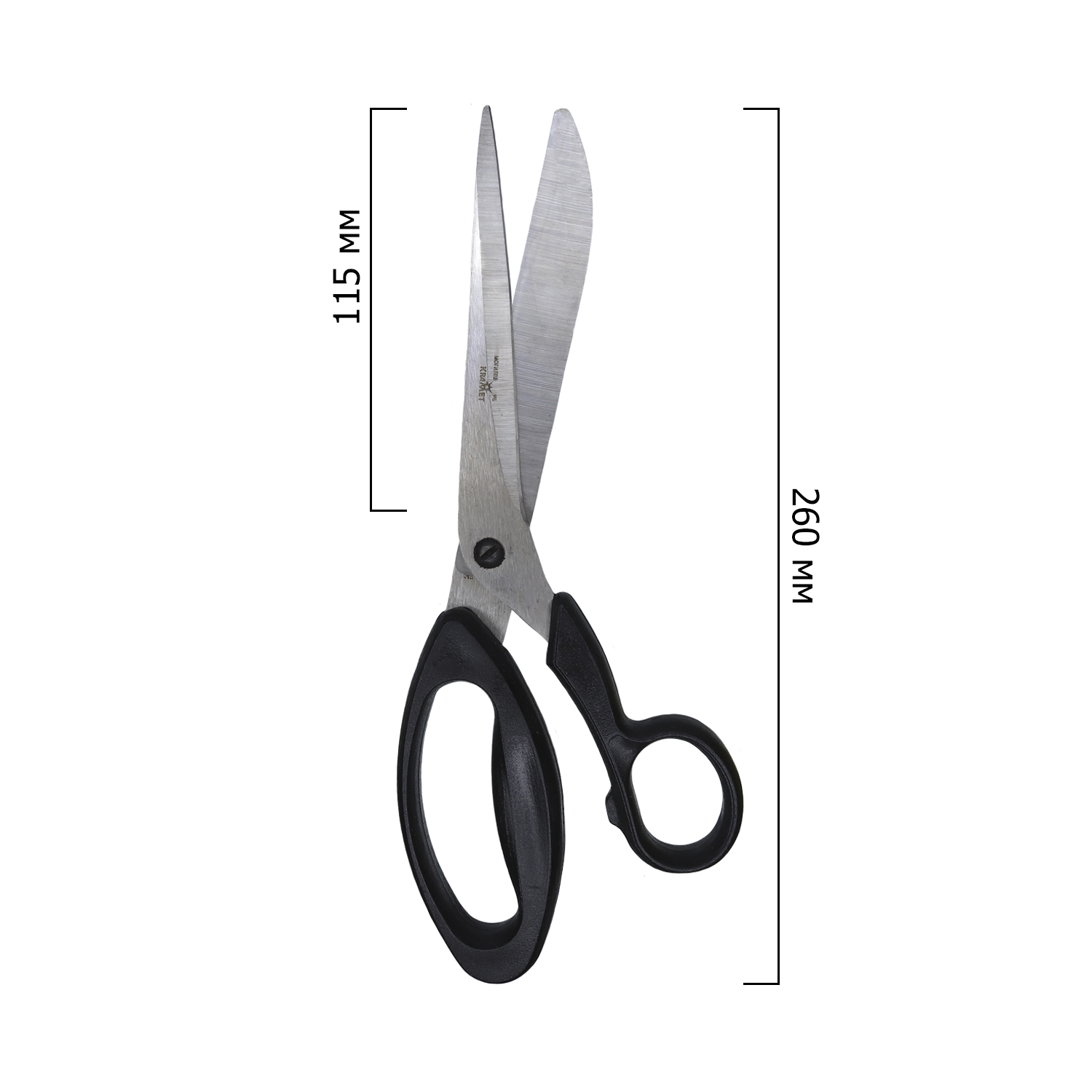 Ножницы закройные профессиональные Н-078 (дл. раб. части 115 мм, ручки пластик, уп. 5 шт)