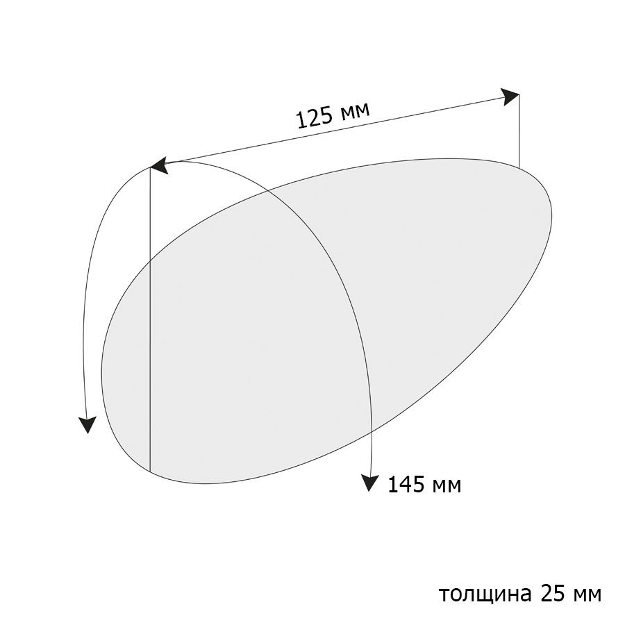 Подплечники RO 25 черные  (уп. 100 пар)