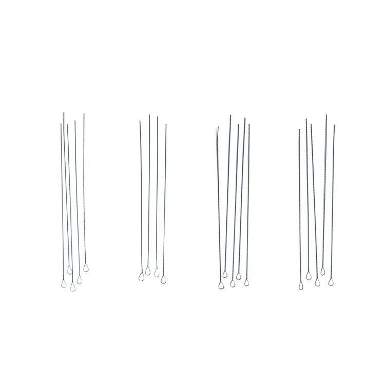 16001/02 Иглы для бисера гибкие №6, №8, №10, №12  PONY (20 игл, 1 уп - 5 пл.)