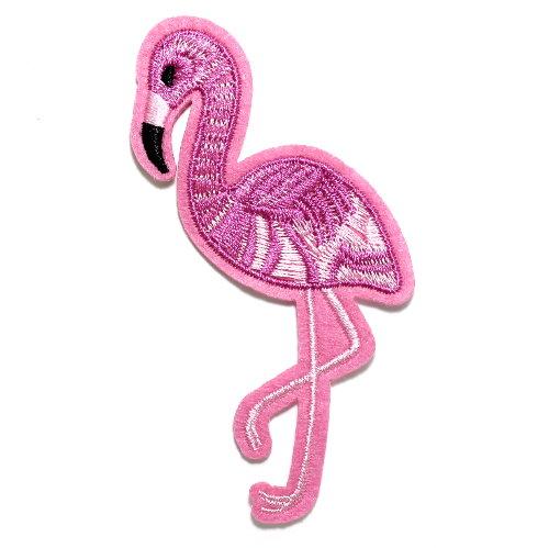 Термоаппликация (уп. 10 шт) 102х50 мм "Фламинго"