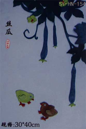Набор для рукоделия* Картина из лоскута детские арт. SY-HN-154 огурчики 30х40 см