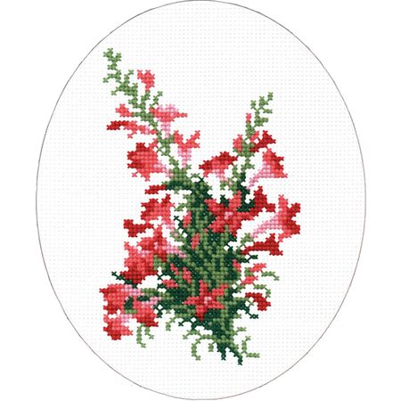 Цветы С-198 / схема для вышивания 19х12 см (5 цветов) - РАСПРОДАЖА