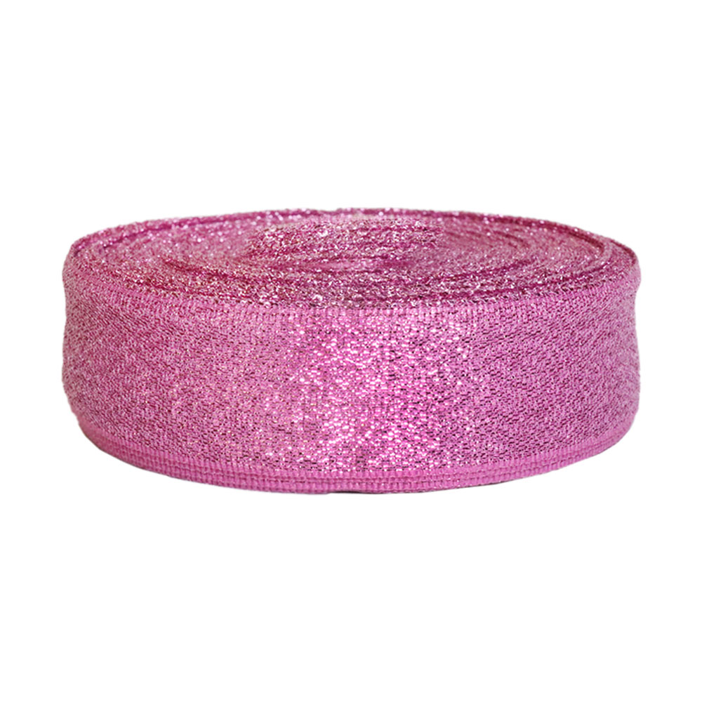 Парча шир. 18 мм арт. 3431 № 220 ДС розовый (уп. 25 м)