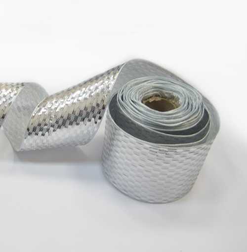 Парча "Радуга" шир.60 мм  арт. 3381 серебро (уп. 25 м)------------