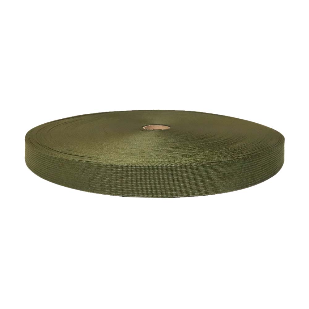 Лента окантовочная 0422 шир. 22 (пл. 3,8 гр/м) № 075 ДС хаки (158) (уп. 100 м)