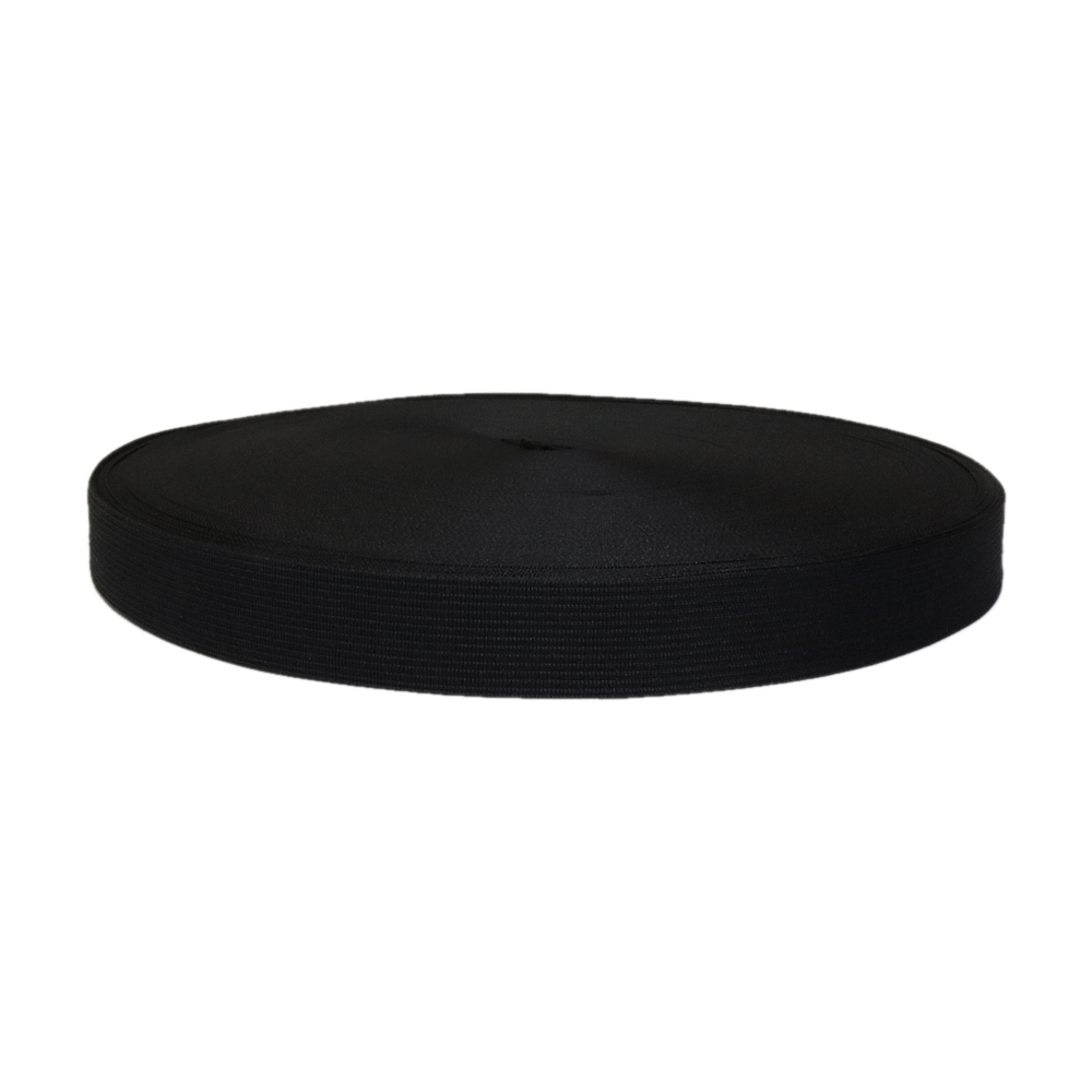 Лента окантовочная 4с516 шир. 23 (пл. 3,4 гр/м) № 365 ДС чёрная (уп. 100 м) ПЭ