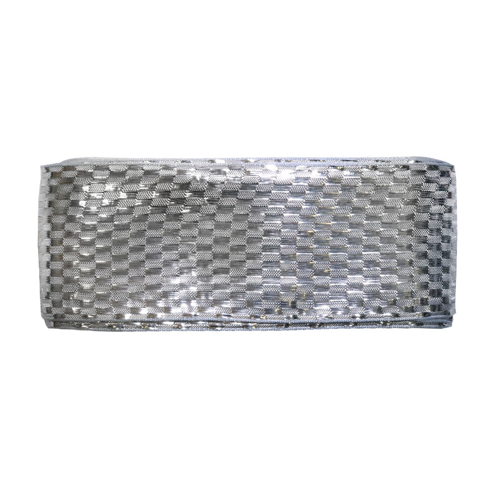 Парча "Радуга" шир.60 мм  арт. 3384 серебро (уп. 9 м)