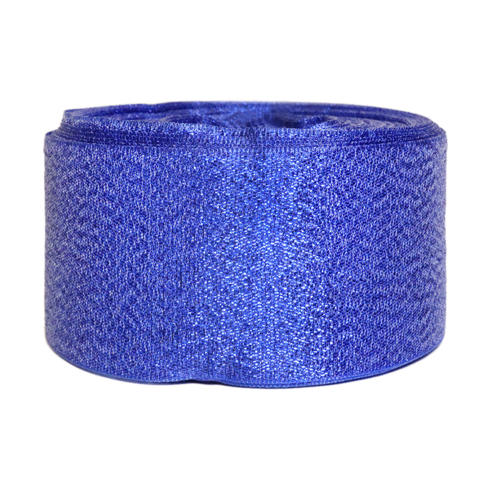 Парча шир. 40 мм  арт. 3433 № 149 ДС василёк (уп. 25 м)