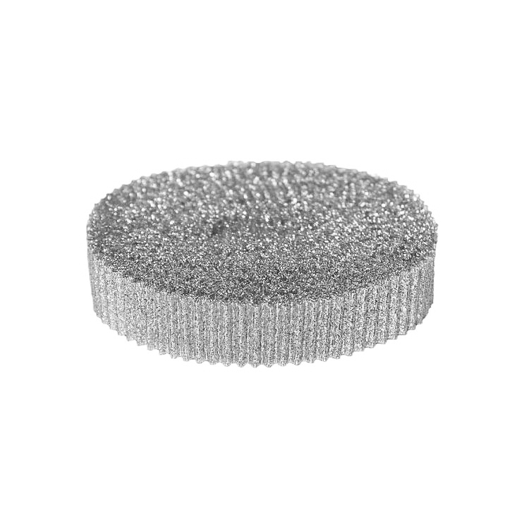 Парча гофрированная шир. 20 мм  арт. 3126 серебро (уп. 10 м)