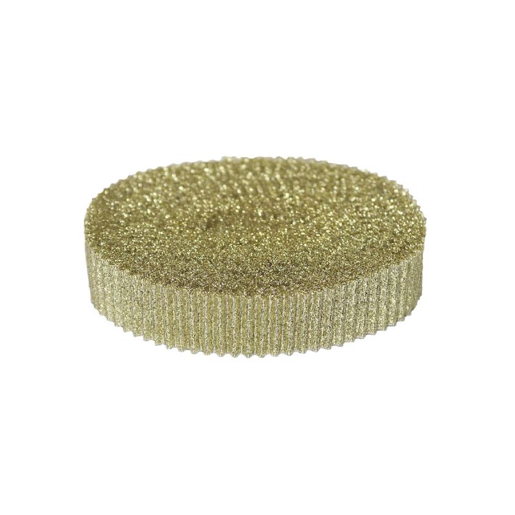 Парча гофрированная шир. 20 мм  арт. 3126 золото (уп. 10 м)