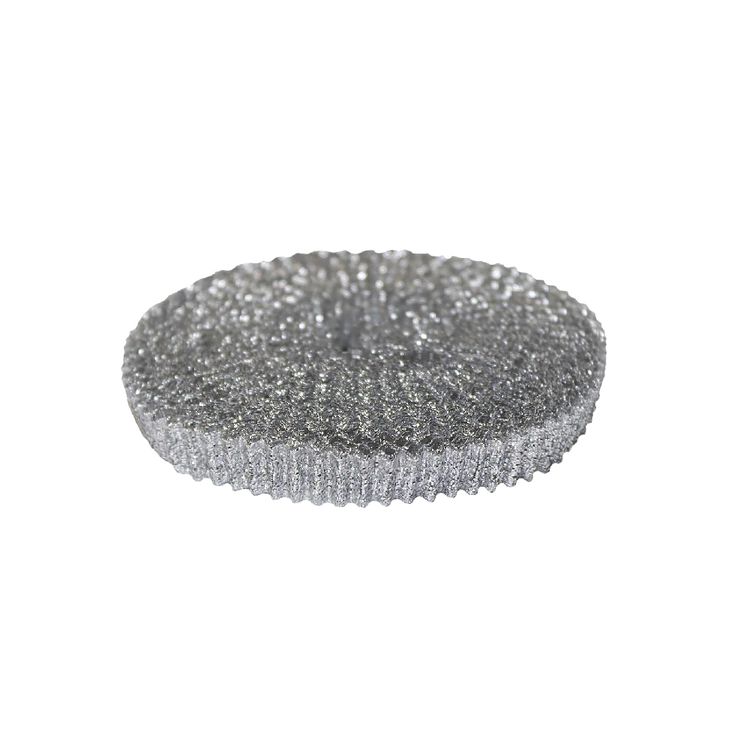 Парча гофрированная шир. 10 мм  арт. 3151 серебро (уп. 10 м)