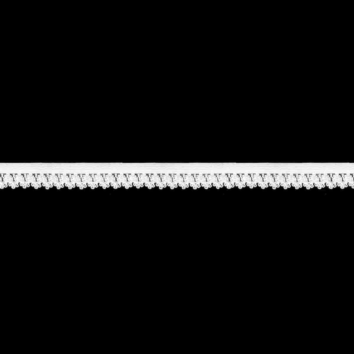 Резинка ажурная для нижнего белья (уп. 50 м) арт. 3001-12 №001 белый