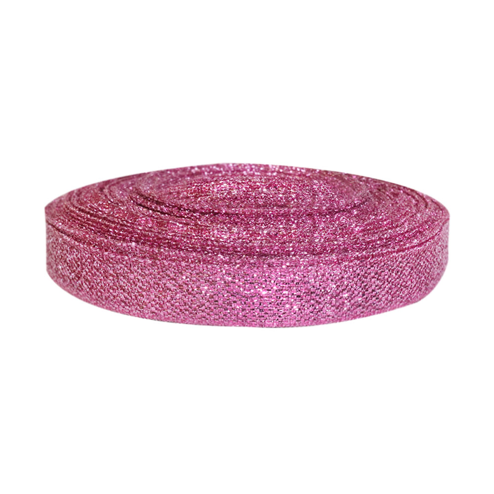 Парча шир. 10 мм  арт. 3430 № 220 ДС розовая (уп. 25 м)