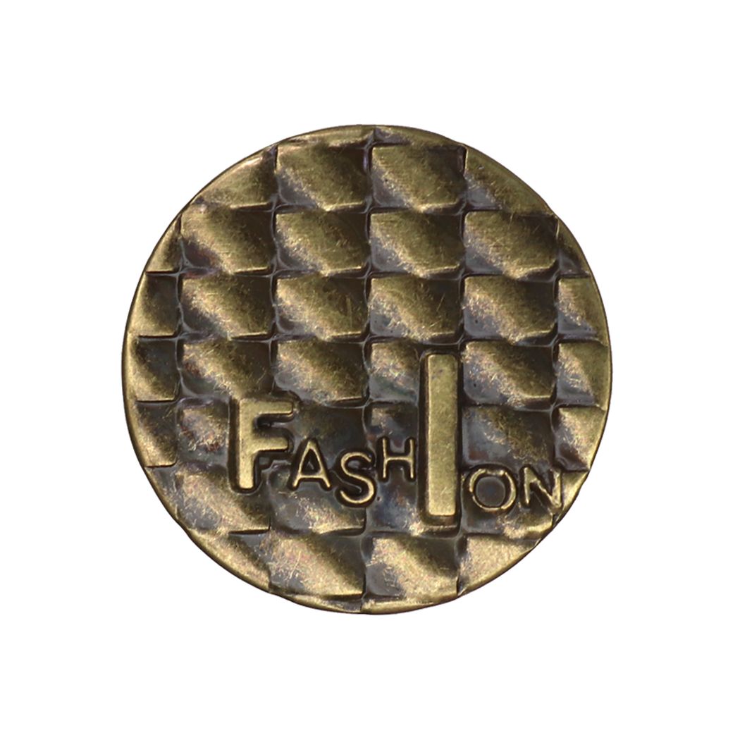 Кнопки-пуговицы джинсовые (уп. 100 шт.) диам. 20 мм арт. В &quot;FashIon&quot; латунь