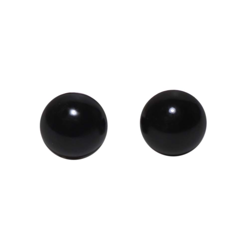 Глазки/носики с винтом (уп. 100шт) круглые 12 мм черный