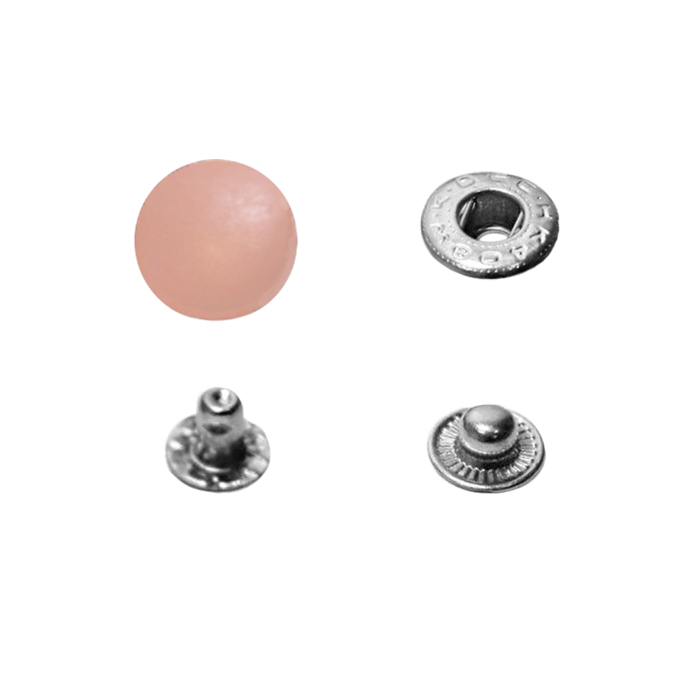 Кнопки курточные &quot;Альфа&quot; c пластиковым верхом (уп. 1000 шт.) арт.831 15 мм (134) розовый
