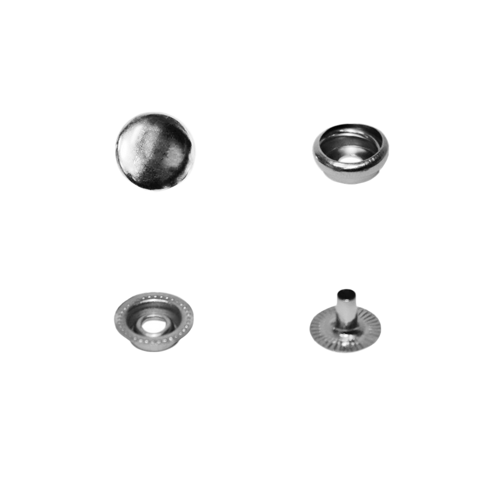 Кнопки курточные (уп. 1000 шт.) арт. 203 диам. 12,5 мм никель