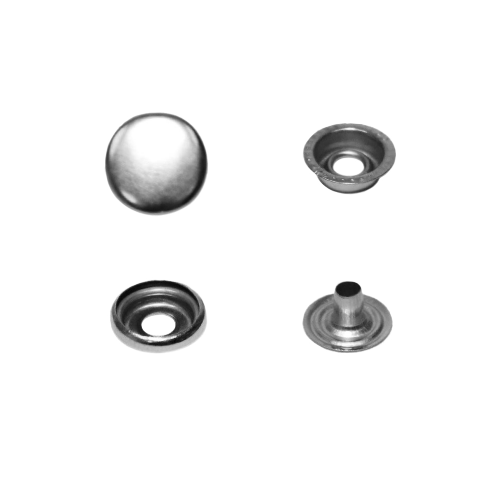 Кнопки курточные (уп. 1000 шт.) арт. 202 диам. 15 мм никель