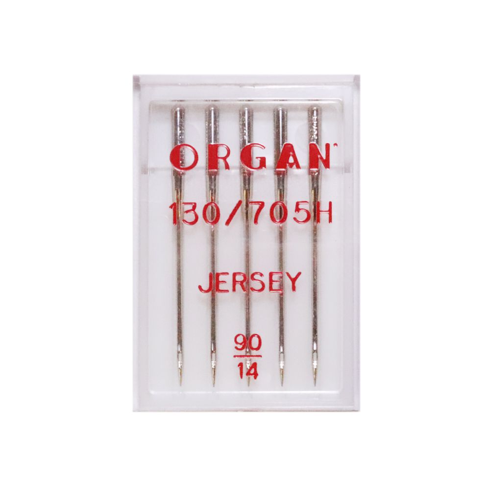 Иглы &quot;ORGAN&quot;  арт. 130/705Н для трикотажа  (JERSEY) №90 для БШМ (5 игл)